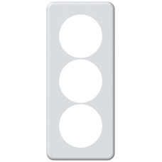 UP-Abdeckplatte origin 3x1 Ø58mm 92x212mm weiss