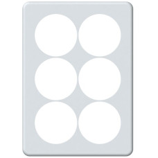UP-Abdeckplatte origin 3x2 Ø58mm 152x212mm weiss