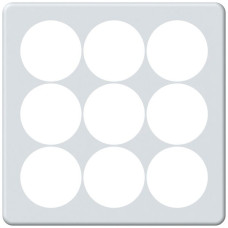 UP-Abdeckplatte origin 3x3 Ø58mm 212x212mm weiss