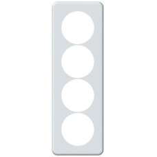 UP-Abdeckplatte origin 4x1 Ø58mm 92x272mm weiss