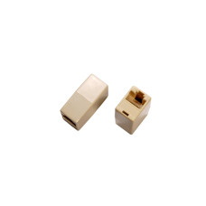 Verbindungsadapter RJ45f/RJ45f UPTq kabellos beige