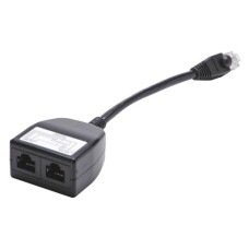 Y-Adapter RJ45m/2xRJ45f STP schwarz