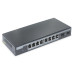 DIGITUS 8-Port Gigabit PoE Netzwerkswitch Desktop L2 managed 2 Uplinkports