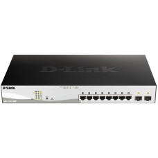 Switch D-LINK DGS-1210-10MP/E 10-Port smart managed Layer2/3 Gigabit PoE+