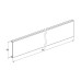 Abdeckung Unex 60mm aus U23X - Länge 3m Abdeckung Unex 60mm aus U23X - Länge 3m
