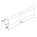 Abdeckung Unex 95x140 aus U23X - Länge 2m Abdeckung Unex 95x140 aus U23X - Länge 2m