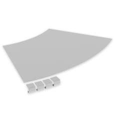 Abdeckung Unex Bogen 45° 500 R600 aus U23X Abdeckung Unex Bogen 45° 500 R600 aus U23X