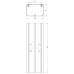 Brüstungskanal Unex 70x100 mit 1 Abdeckung (80 mm) aus U23X - Länge 2m Brüstungskanal Unex 70x100 mit 1 Abdeckung (80 mm) aus U23X - Länge 2m