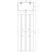 Brüstungskanal Unex 70x130 mit 1 Abdeckung (80 mm) aus U23X - Länge 2m