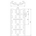 Durchgehendes Unterteil Unex 16x71 aus U23X für Abdeckung Höhe 75 - Länge 2m Durchgehendes Unterteil Unex 16x71 aus U23X für Abdeckung Höhe 75 - Länge 2m