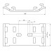 Einzelnes Unterteilstück Unex 16x96 aus U23X für Abdeckung Höhe 100 Einzelnes Unterteilstück Unex 16x96 aus U23X für Abdeckung Höhe 100