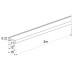 Etikettenträger Unex halogenfrei 15X4,2 aus U43X - Länge 2m