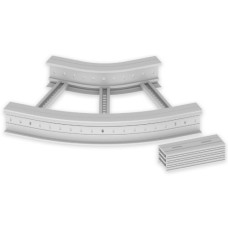Flachbogen 45° Unex 135x600 R300 aus U23X