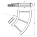 Flachbogen 45° Unex 135x600 R600 aus U23X