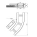 Flachbogen 45° Unex 85x200 R300 aus U23X
