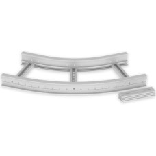 Flachbogen 45° Unex 85x400 R600 aus U23X