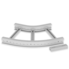 Flachbogen 45° Unex 85x500 R300 aus U23X