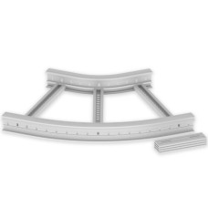 Flachbogen 45° Unex 85x600 R300 aus U23X