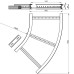 Flachbogen 45° Unex 85x600 R600 aus U23X