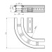 Flachbogen 90° Unex 135x200 R300 aus U23X