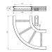 Flachbogen 90° Unex 135x600 R300 aus U23X