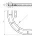 Flachbogen 90° Unex 85x200 R600 aus U23X