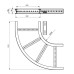 Flachbogen 90° Unex 85x500 R300 aus U23X Flachbogen 90° Unex 85x500 R300 aus U23X