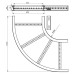 Flachbogen 90° Unex 85x600 R300 aus U23X