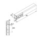 Installationskanal Unex 40x40 aus U23X - Länge 3m