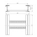 Isolierende Kabelleiter Unex 135x500 aus U23X - Länge 3m