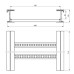 Isolierende Kabelleiter Unex 135x600 aus U23X - Länge 3m