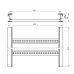 Isolierende Kabelleiter Unex 85x600 aus U23X - Länge 3m