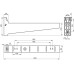 Isolierender Ausleger Unex für Breite 600mm aus U23X