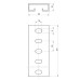 Schiene Unex 18x50 aus U23X - Länge 2m