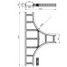 T-Stück Unex 85x300 R600 aus U23X