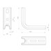 Tragkonsole Unex 100mm aus Epoxy Stahl Tragkonsole Unex 100mm aus Epoxy Stahl