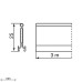 Trennwand Unex H.30mm aus U23X - Länge 3m Trennwand Unex H.30mm aus U23X - Länge 3m