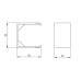 Verbindungsstück Unex 35x35 aus U24X Verbindungsstück Unex 35x35 aus U24X