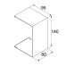 Verbindungsstück Unex 95x140 aus U24X Verbindungsstück Unex 95x140 aus U24X