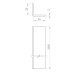 Wandleiste Unex 20x20 aus U23X - Länge 2m