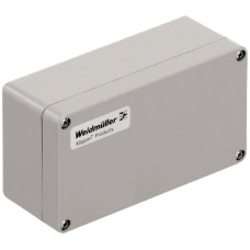 Gehäuse Polyester Weidmüller POK 160x75x56mm glasfaserverstärkt silbergrau