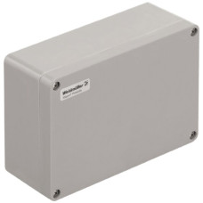 Gehäuse Polyester Weidmüller POK 260x160x90mm glasfaserverstärkt silbergrau