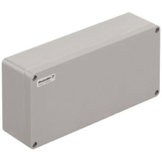 Gehäuse Polyester Weidmüller POK 360x160x90mm glasfaserverstärkt silbergrau