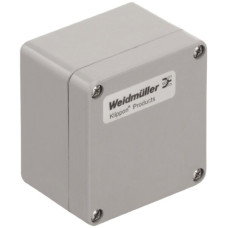 Gehäuse Polyester Weidmüller POK 80x75x55mm glasfaserverstärkt silbergrau