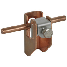 Flachbandhalter Elvatec/DEHN mit Druckstück 6-10mm/11mm Cu