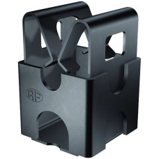 Leitungshalter Quadro Flury AV 58 Inox A2 schwarz Bohr.Ø 6.5 mm