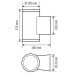 LED-Wandleuchte ESYLUX ALVA 8W 3000K 2x50° anthrazit IP65