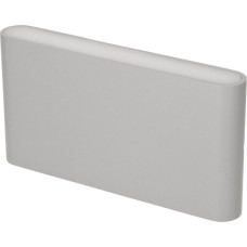 LED-Wandleuchte Wall-Flat 230V 8,5W 540lm 930 alugrau IP54