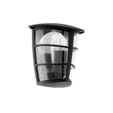 Wandleuchte Aloria 1xE27 schwarz 180x200x120mm IP44