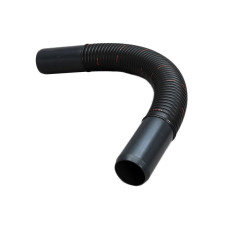 Bogen Flexibel Lang, PE 90° einseit. Muffe und Dichtung 92X80